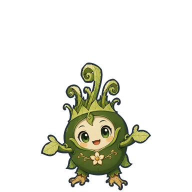 Sproutling, a leafy green sprout creature